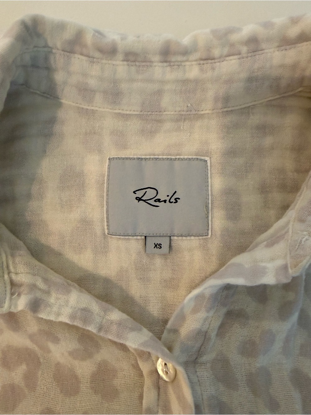 Rails Cream and Light Taupe Button-Up Shirt - Picture 2 of 2